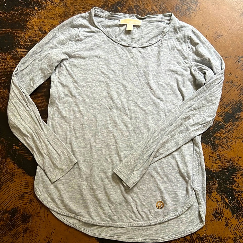Gray Michael kors long sleeve shirt